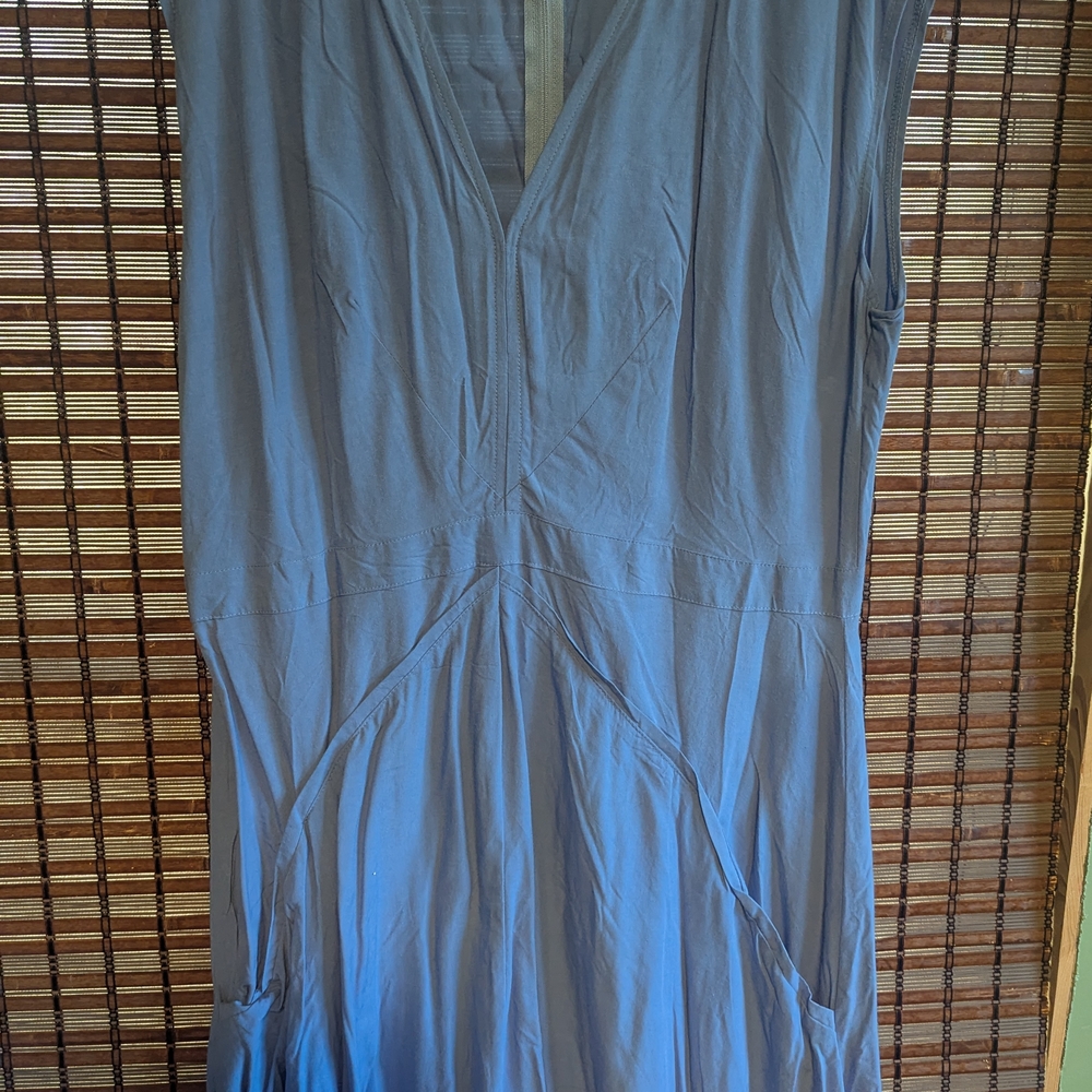 Field Day Cotton Blue Sleeveless Dress